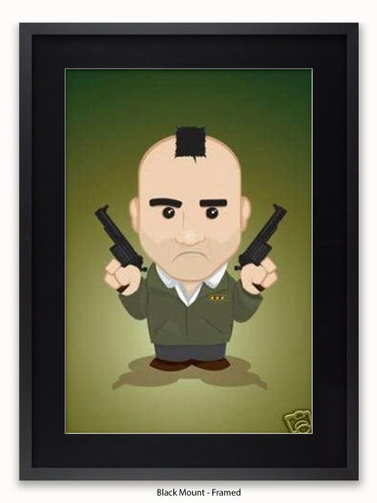 Taxi Driver  Illustration  Cartoon Poster
