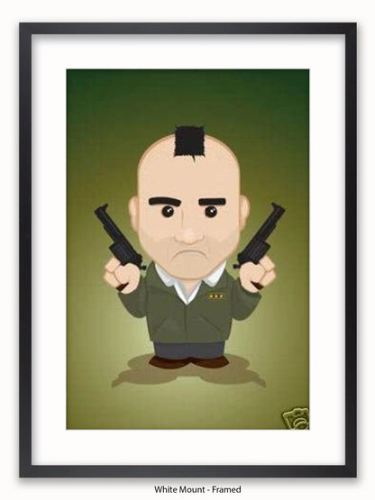 Taxi Driver  Illustration  Cartoon Poster