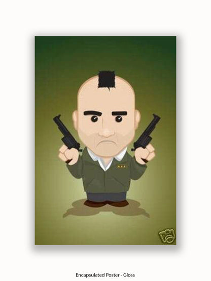 Taxi Driver  Illustration  Cartoon Poster