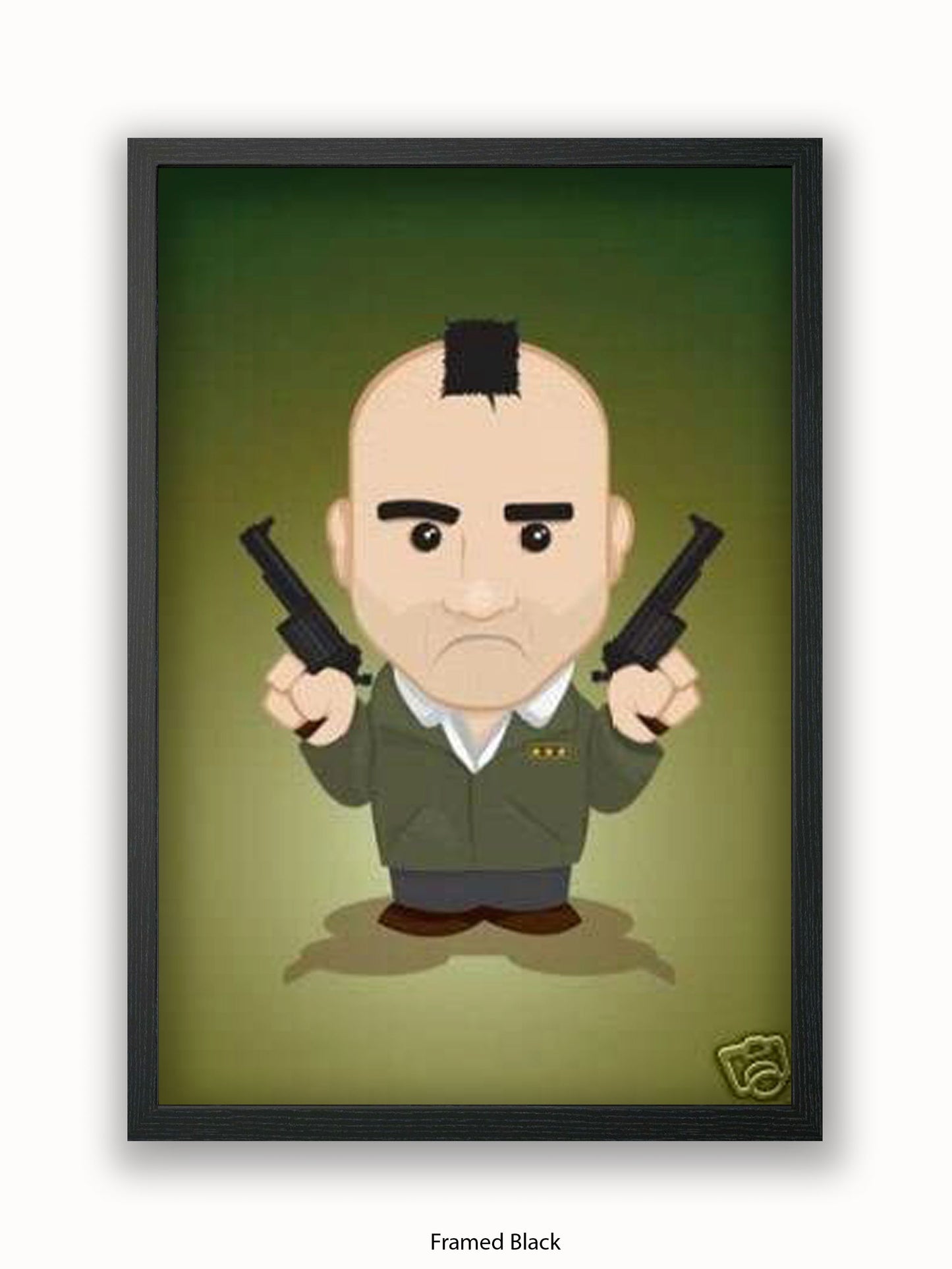 Taxi Driver  Illustration  Cartoon Poster