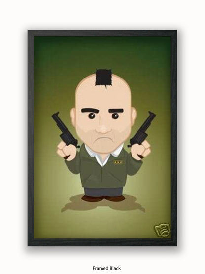 Taxi Driver  Illustration  Cartoon Poster