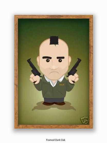 Taxi Driver  Illustration  Cartoon Poster