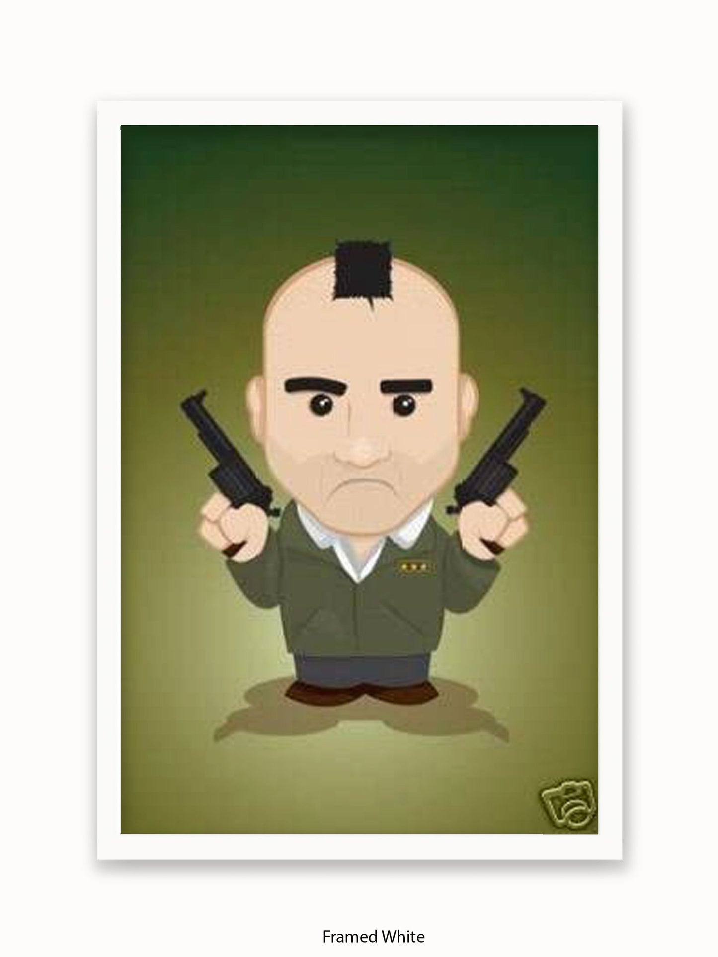 Taxi Driver  Illustration  Cartoon Poster
