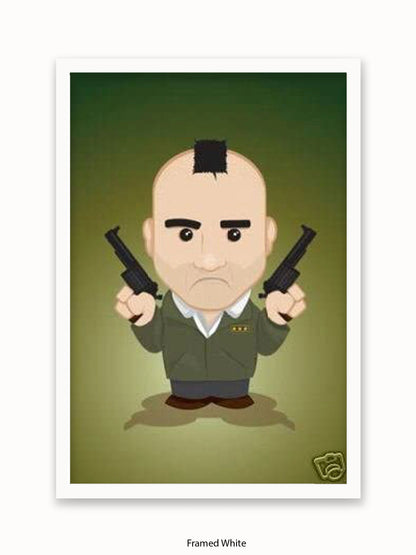 Taxi Driver  Illustration  Cartoon Poster
