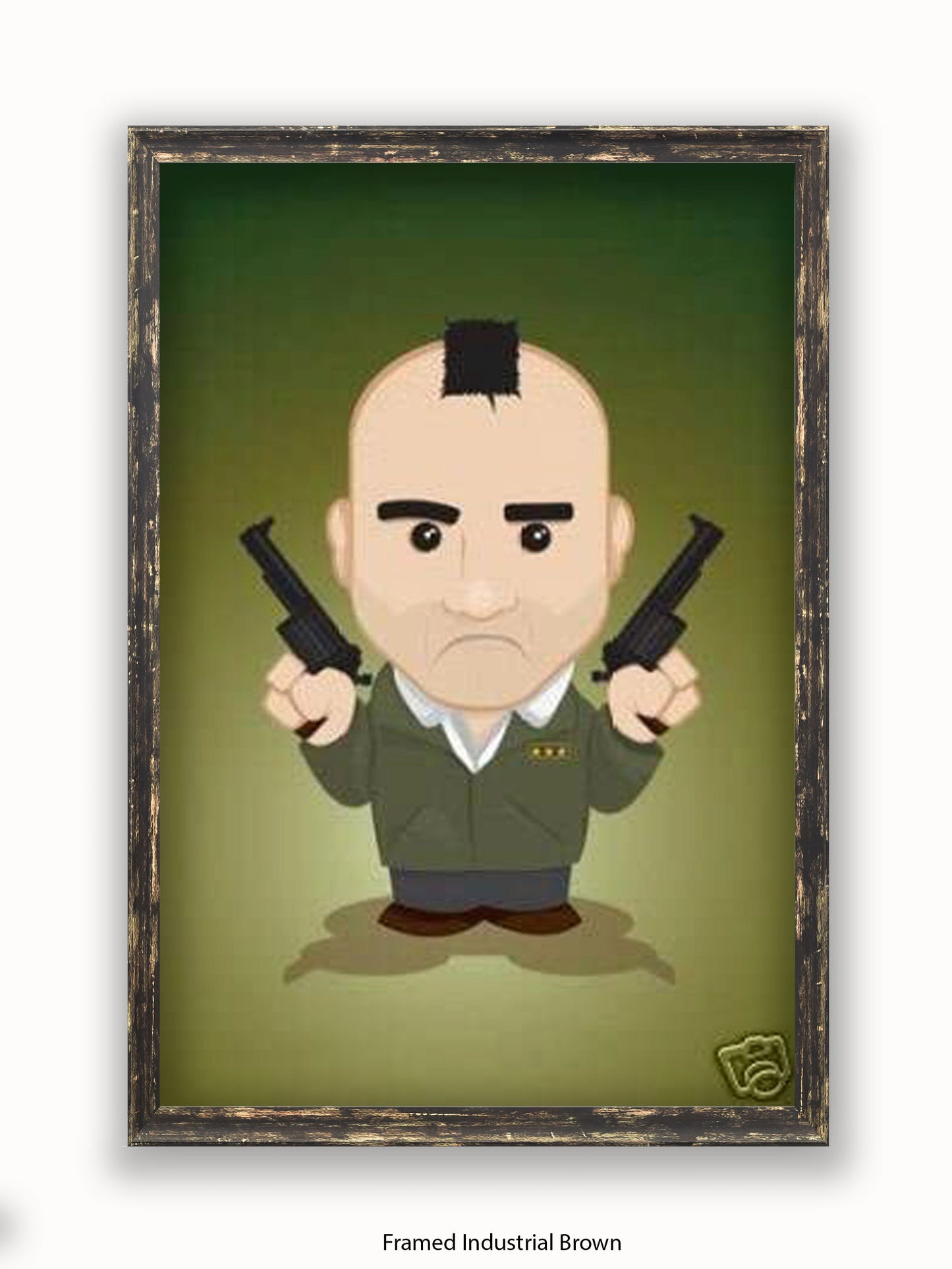 Taxi Driver  Illustration  Cartoon Poster