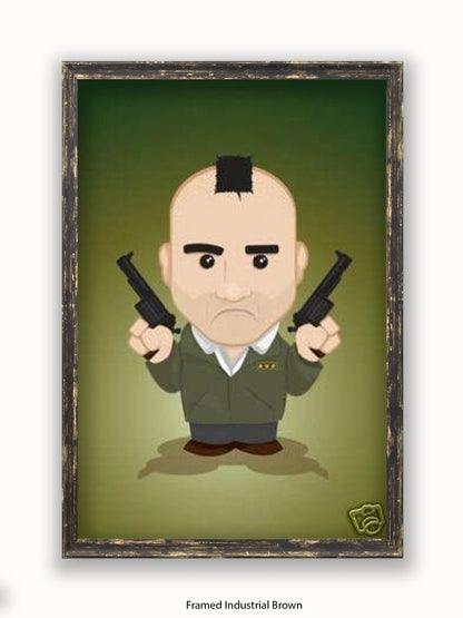 Taxi Driver  Illustration  Cartoon Poster