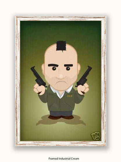 Taxi Driver  Illustration  Cartoon Poster