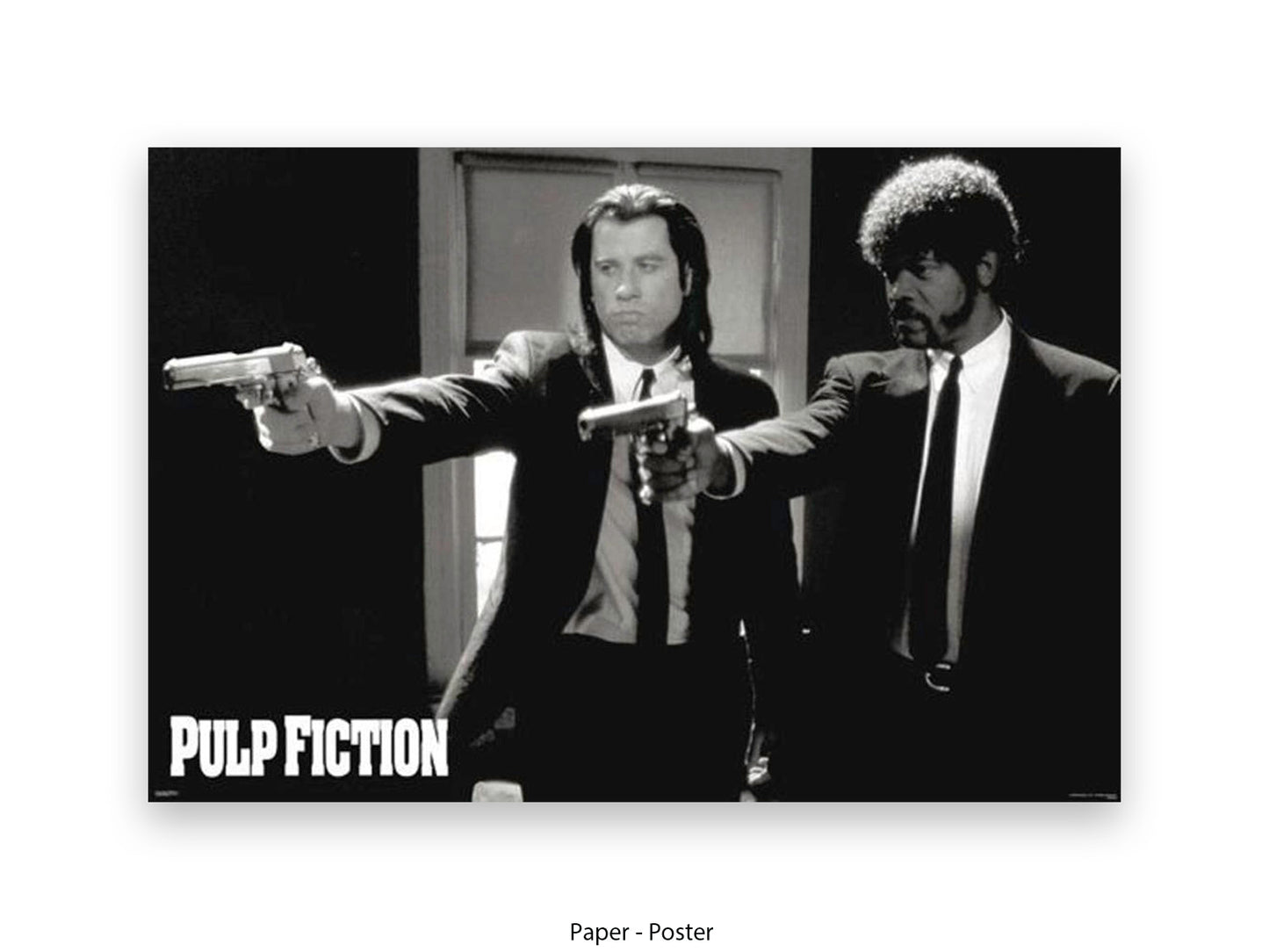 Official Pulp Fiction Poster Ð Vincent & Jules Guns Scene | Classic Tarantino Movie Poster