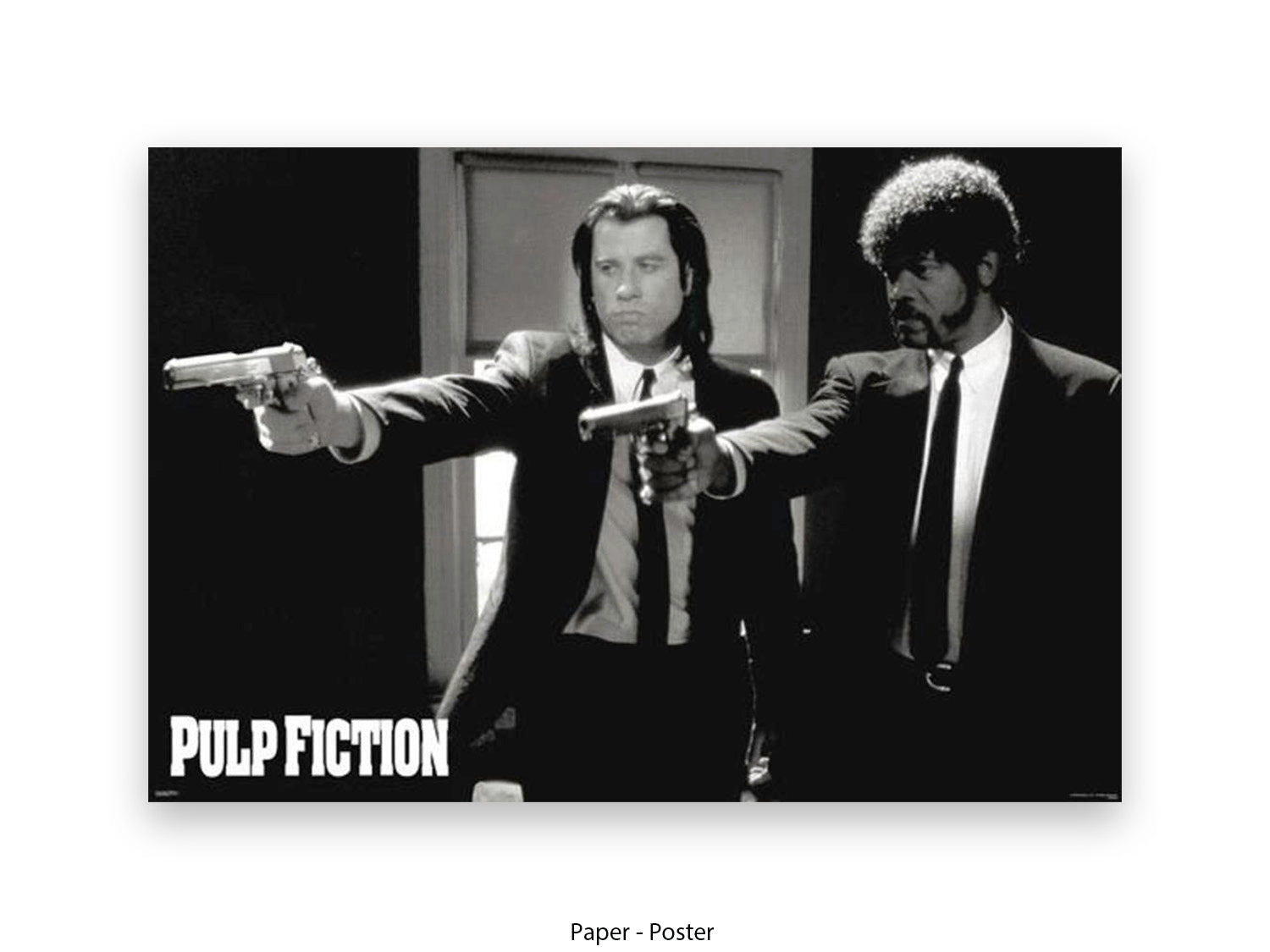 Official Pulp Fiction Poster Ð Vincent & Jules Guns Scene | Classic Tarantino Movie Poster