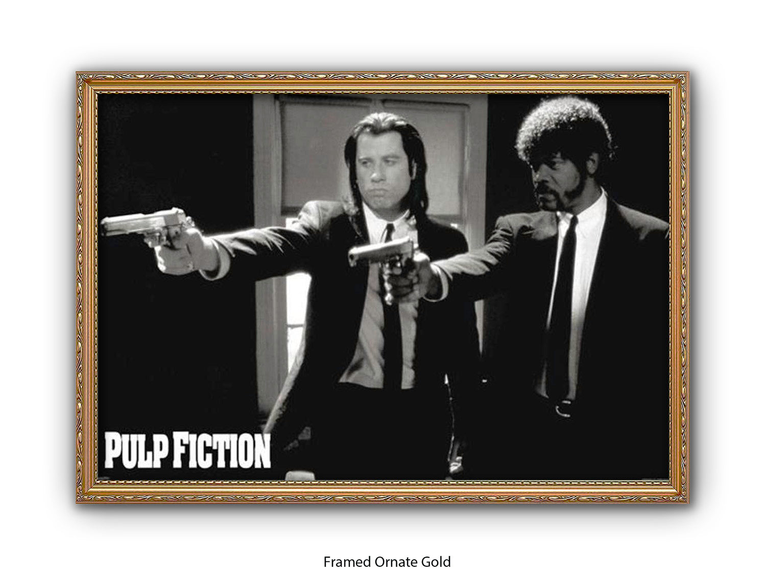 Pulp Fiction Poster | Vincent & Jules Guns Scene | Classic