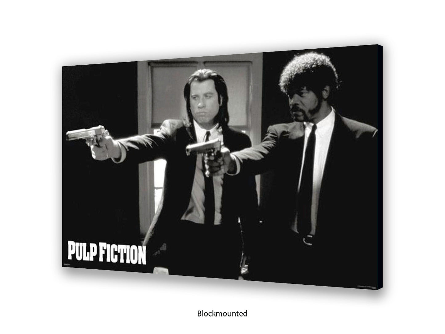 Pulp Fiction Poster - Vincent & Jules Guns Scene | Classic Tarantino Movie Poster