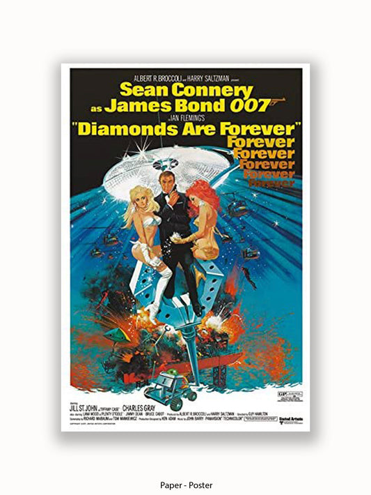 James Bond  Diamonds Are Forever Poster