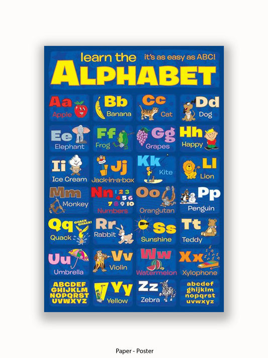 Learn The Alphabet Poster