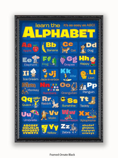 Learn The Alphabet Poster
