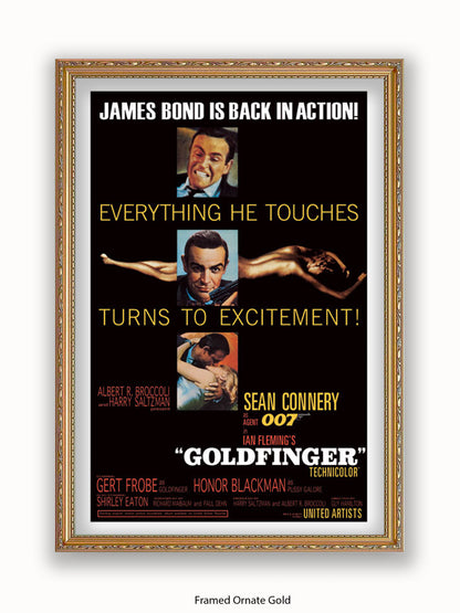 James Bond  Goldfinger Poster
