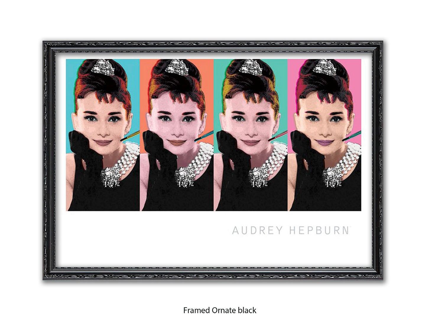 Audrey Hepburn Poster | Breakfast at Tiffany's | Pop Art Style Wall Art