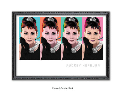 Audrey Hepburn Poster | Breakfast at Tiffany's | Pop Art Style Wall Art