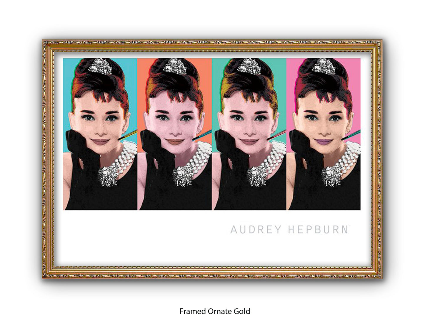 Audrey Hepburn Poster | Breakfast at Tiffany's | Pop Art Style Wall Art