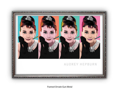 Audrey Hepburn Poster | Breakfast at Tiffany's | Pop Art Style Wall Art