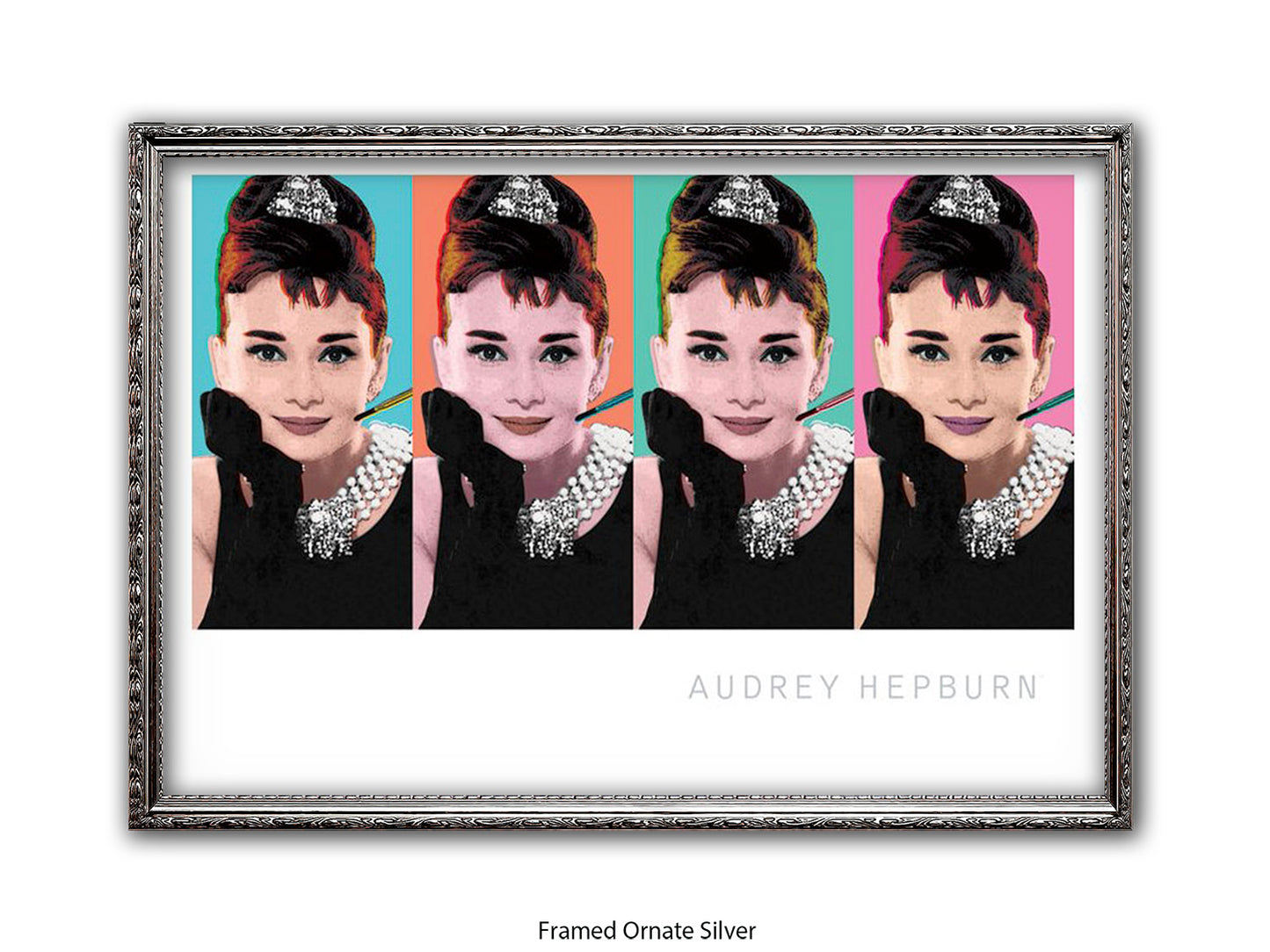 Audrey Hepburn Poster | Breakfast at Tiffany's | Pop Art Style Wall Art