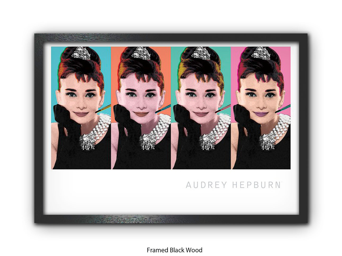 Audrey Hepburn Poster | Breakfast at Tiffany's | Pop Art Style Wall Art