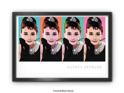 Audrey Hepburn Poster | Breakfast at Tiffany's | Pop Art Style Wall Art