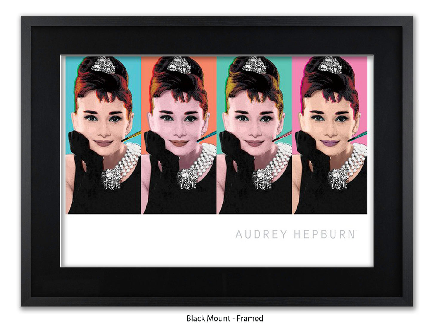Audrey Hepburn Poster | Breakfast at Tiffany's | Pop Art Style Wall Art
