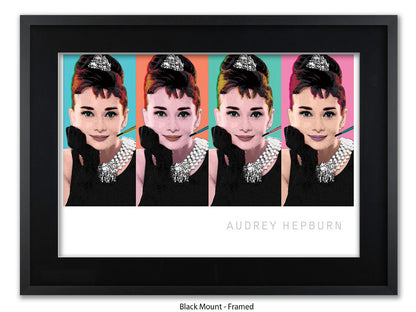 Audrey Hepburn Poster | Breakfast at Tiffany's | Pop Art Style Wall Art