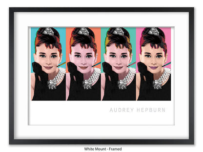 Audrey Hepburn Poster | Breakfast at Tiffany's | Pop Art Style Wall Art