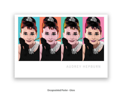 Audrey Hepburn Poster | Breakfast at Tiffany's | Pop Art Style Wall Art