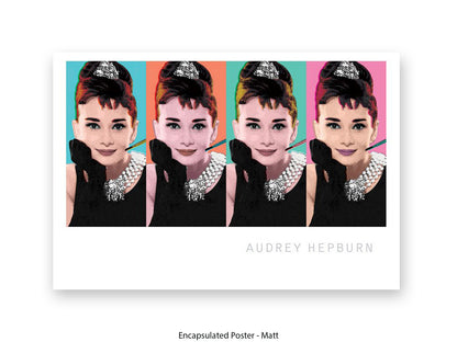 Audrey Hepburn Poster | Breakfast at Tiffany's | Pop Art Style Wall Art