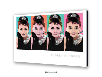 Audrey Hepburn Poster | Breakfast at Tiffany's | Pop Art Style Wall Art
