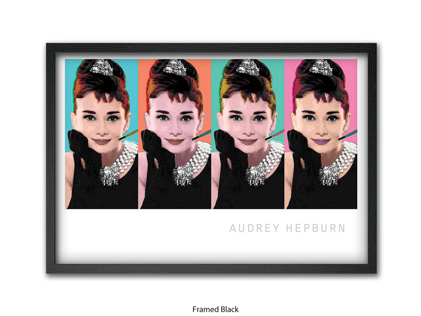 Audrey Hepburn Poster | Breakfast at Tiffany's | Pop Art Style Wall Art