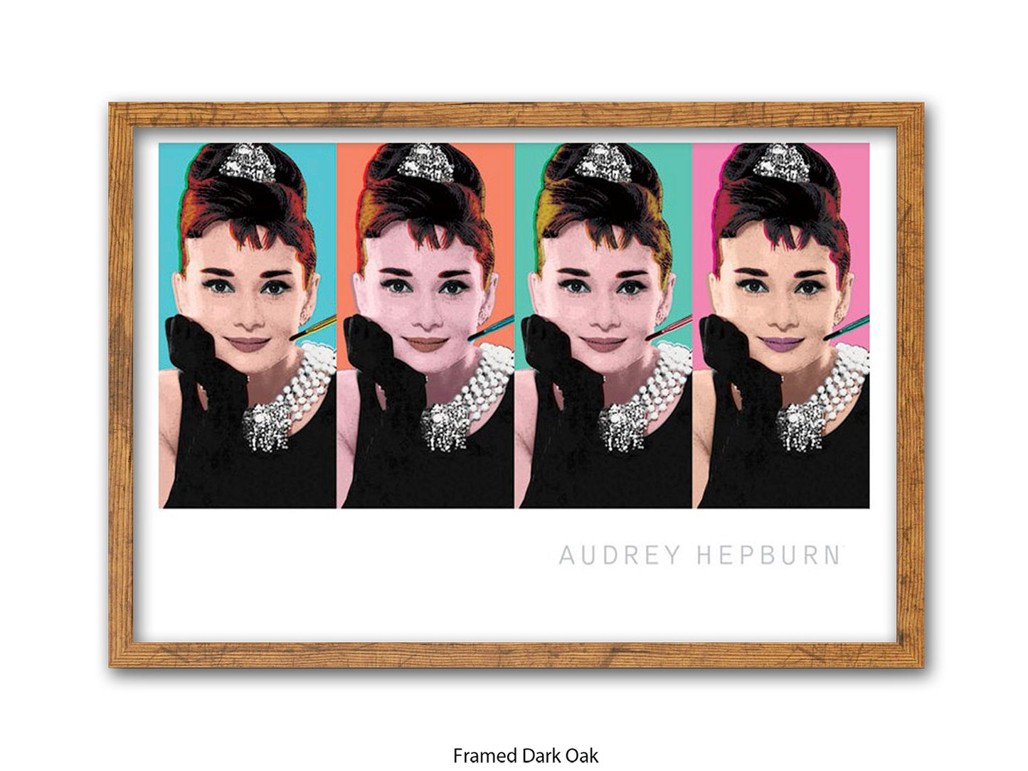Audrey Hepburn Poster | Breakfast at Tiffany's | Pop Art Style Wall Art