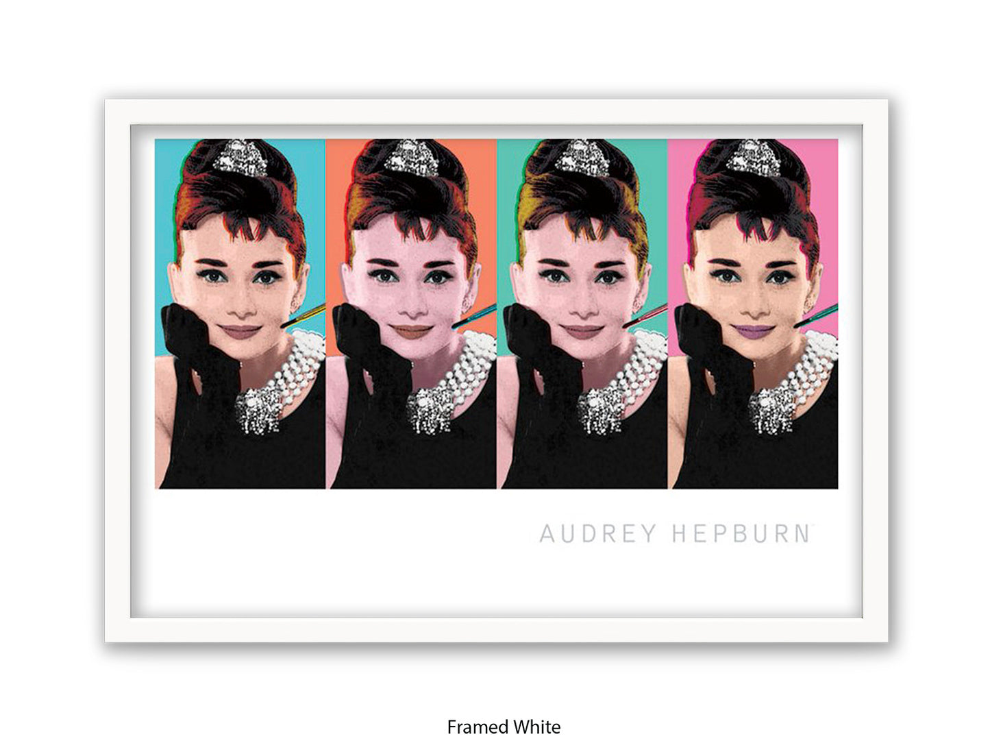 Audrey Hepburn Poster | Breakfast at Tiffany's | Pop Art Style Wall Art