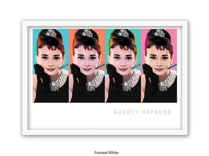 Audrey Hepburn Poster | Breakfast at Tiffany's | Pop Art Style Wall Art