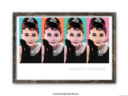 Audrey Hepburn Poster | Breakfast at Tiffany's | Pop Art Style Wall Art