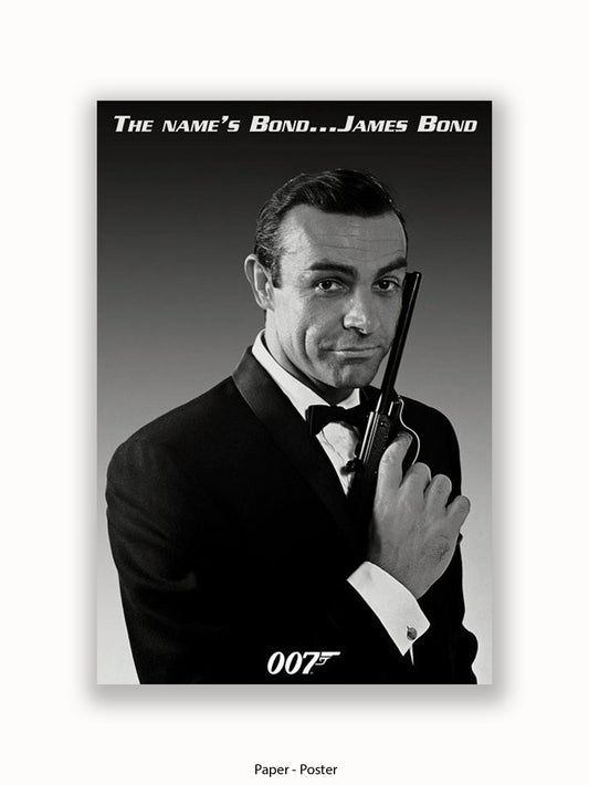 James Bond  The Name's Bond ..James Bond Poster