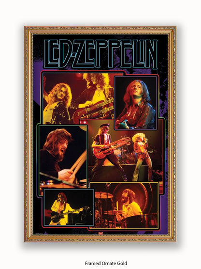Led Zeppelin   Collage  Bravado Poster