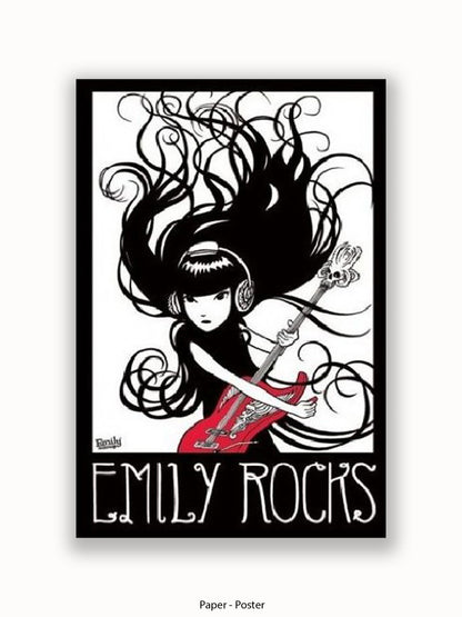 Emily The Strange  Emily Rocks Poster
