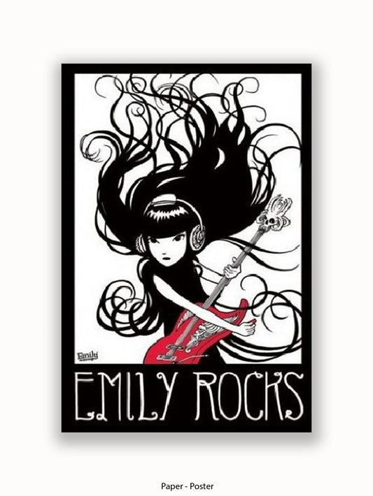 Emily The Strange  Emily Rocks Poster