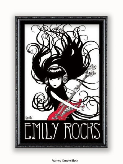 Emily The Strange  Emily Rocks Poster
