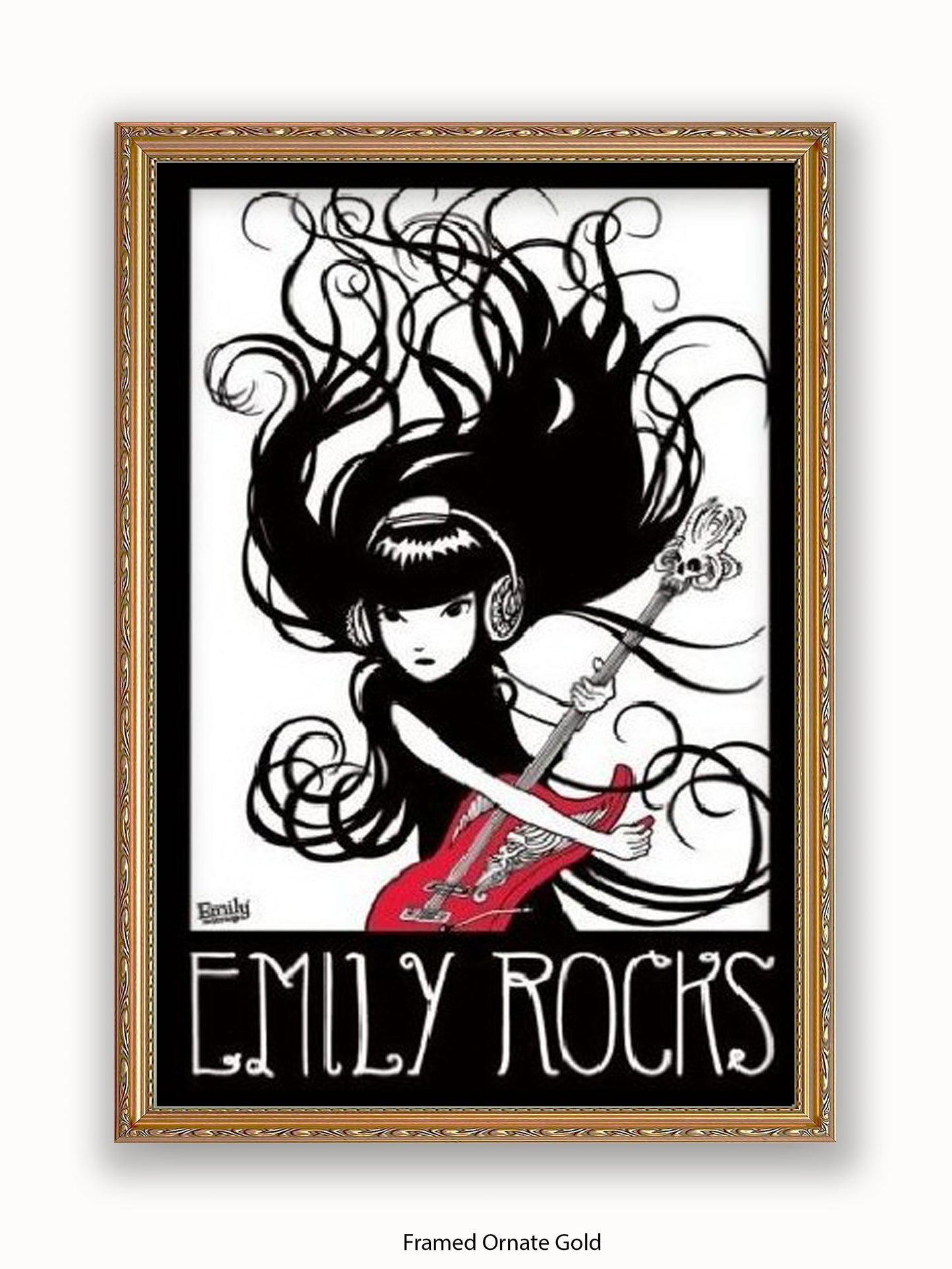 Emily The Strange  Emily Rocks Poster