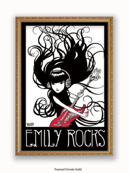 Emily The Strange  Emily Rocks Poster