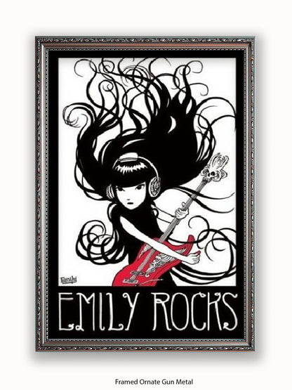 Emily The Strange  Emily Rocks Poster