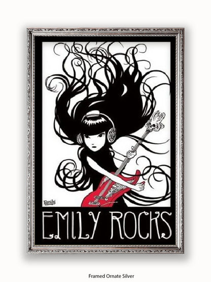 Emily The Strange  Emily Rocks Poster