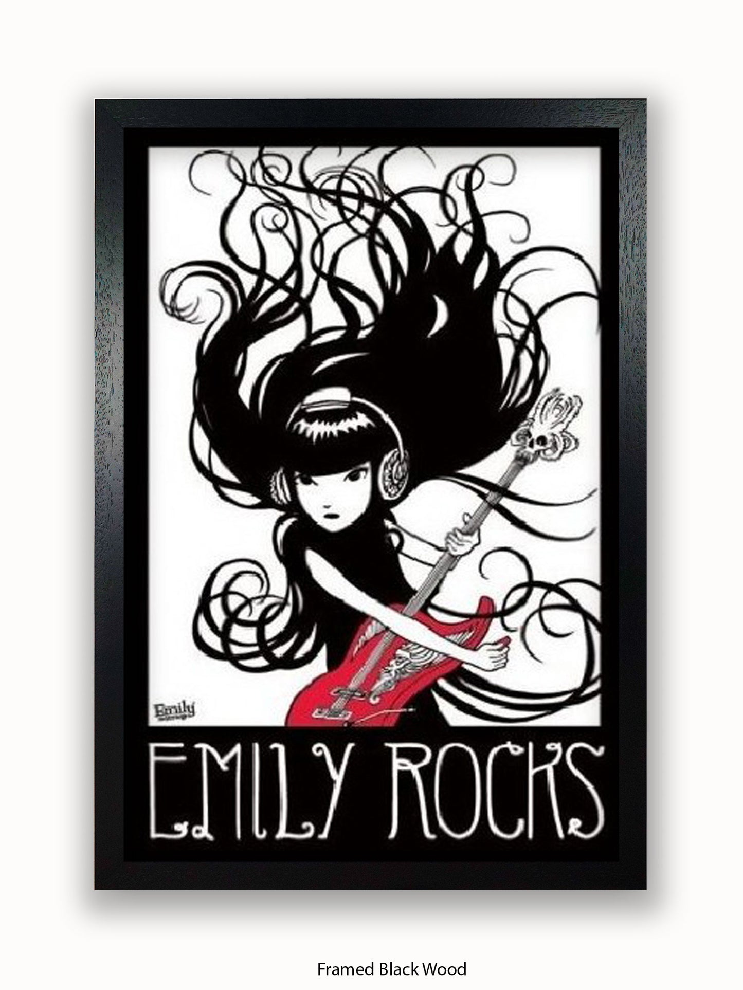 Emily The Strange  Emily Rocks Poster