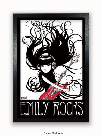 Emily The Strange  Emily Rocks Poster