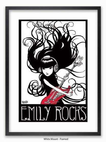 Emily The Strange  Emily Rocks Poster