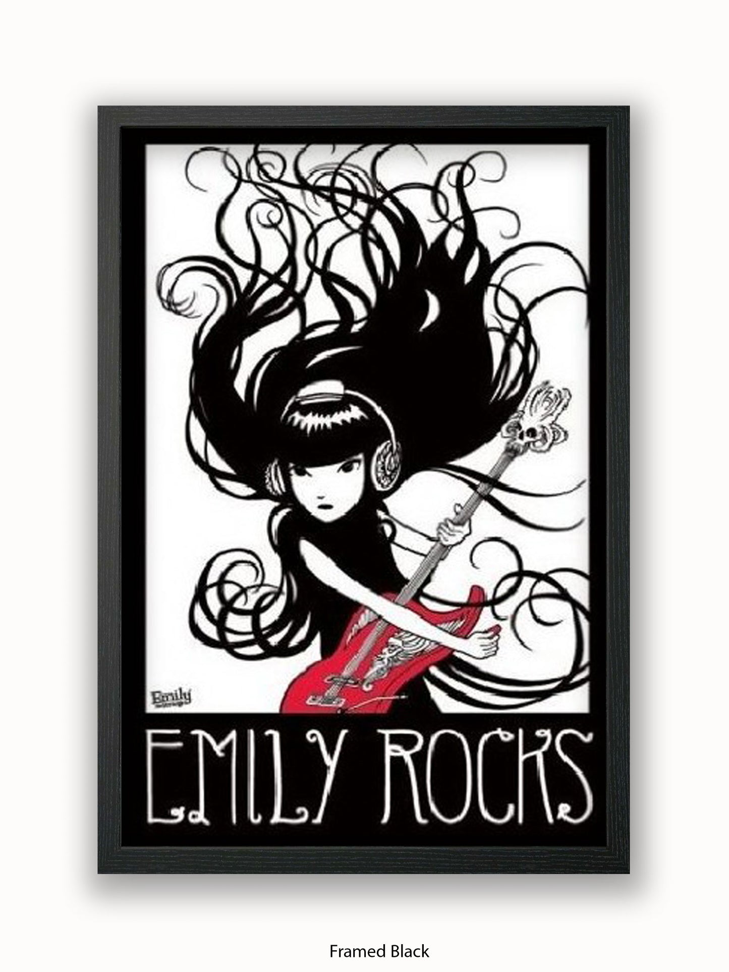 Emily The Strange  Emily Rocks Poster